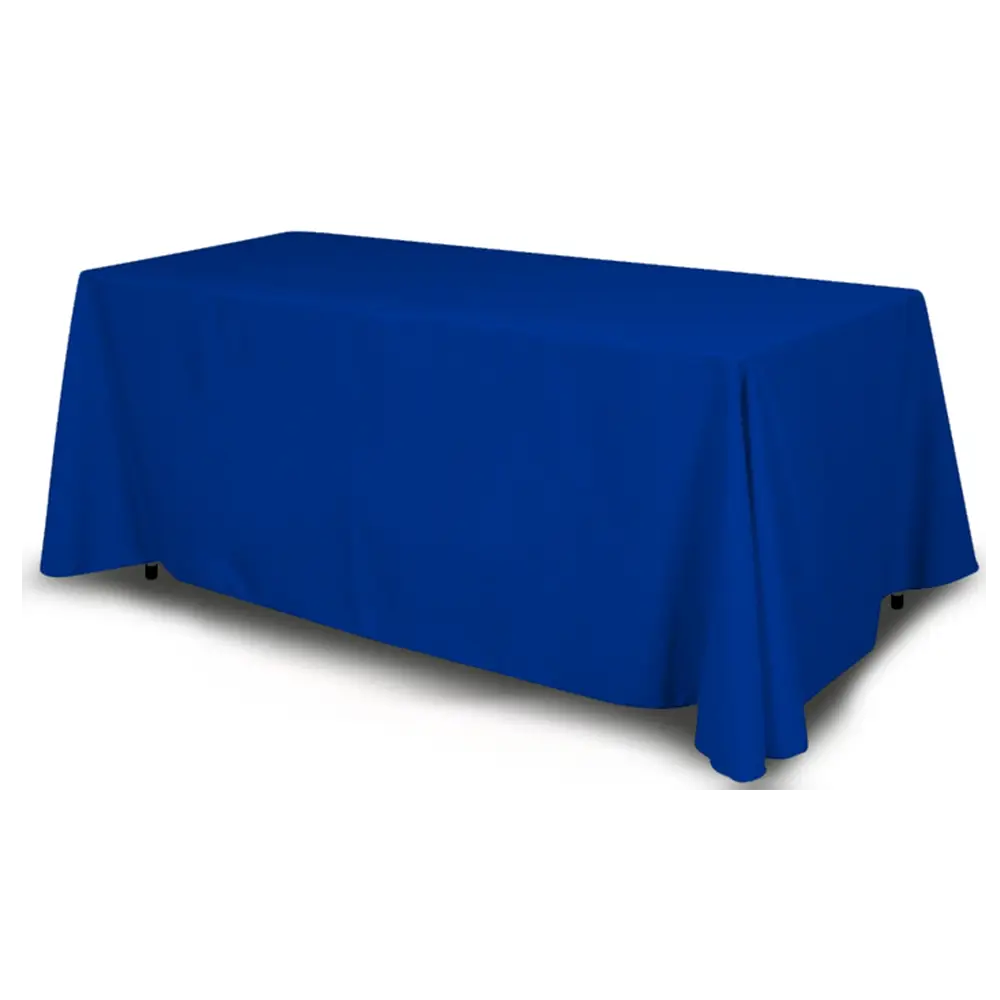 Blue Tablecloth on a Table