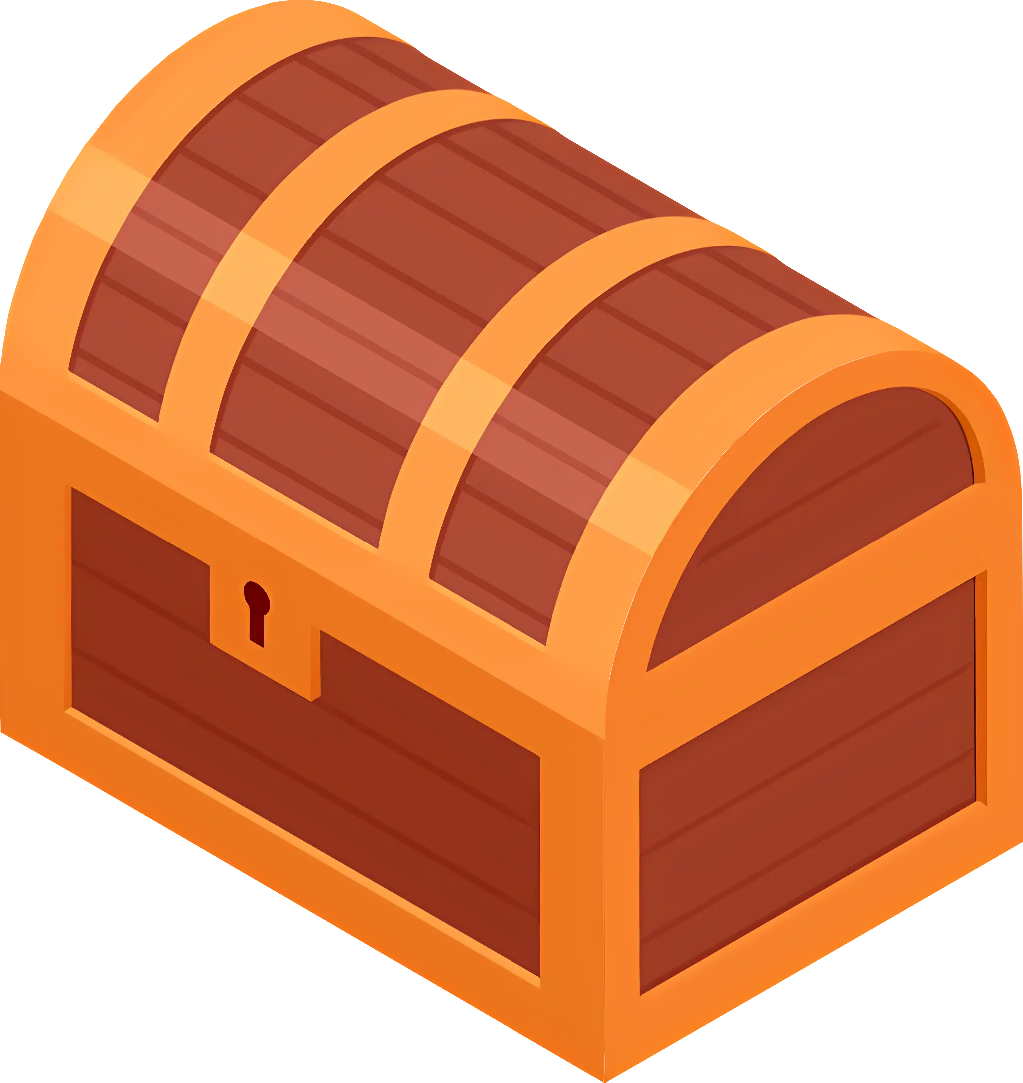 Wooden Treasure Chest for Storage