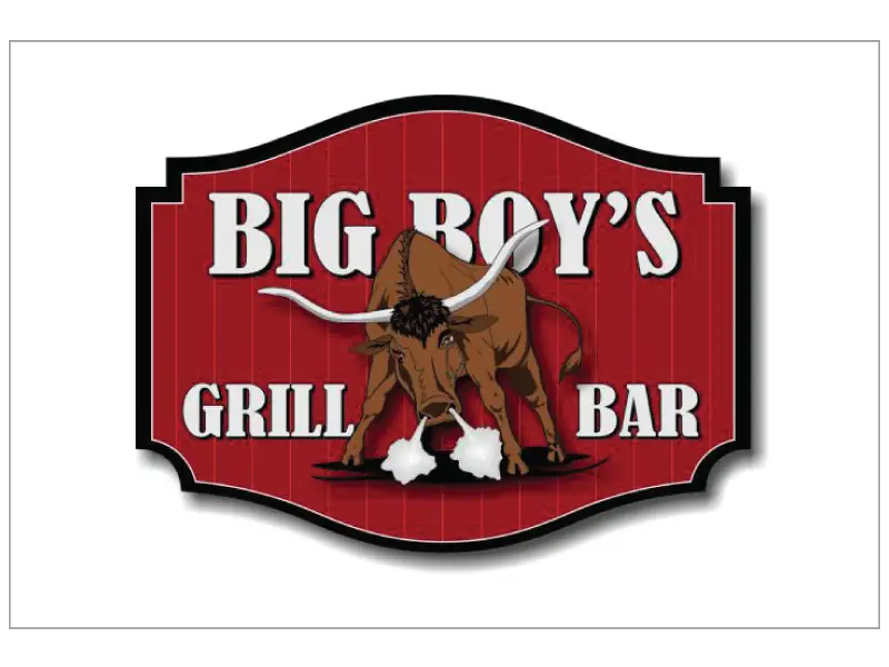 Big Boy&#039;s Grill Bar Logo Design