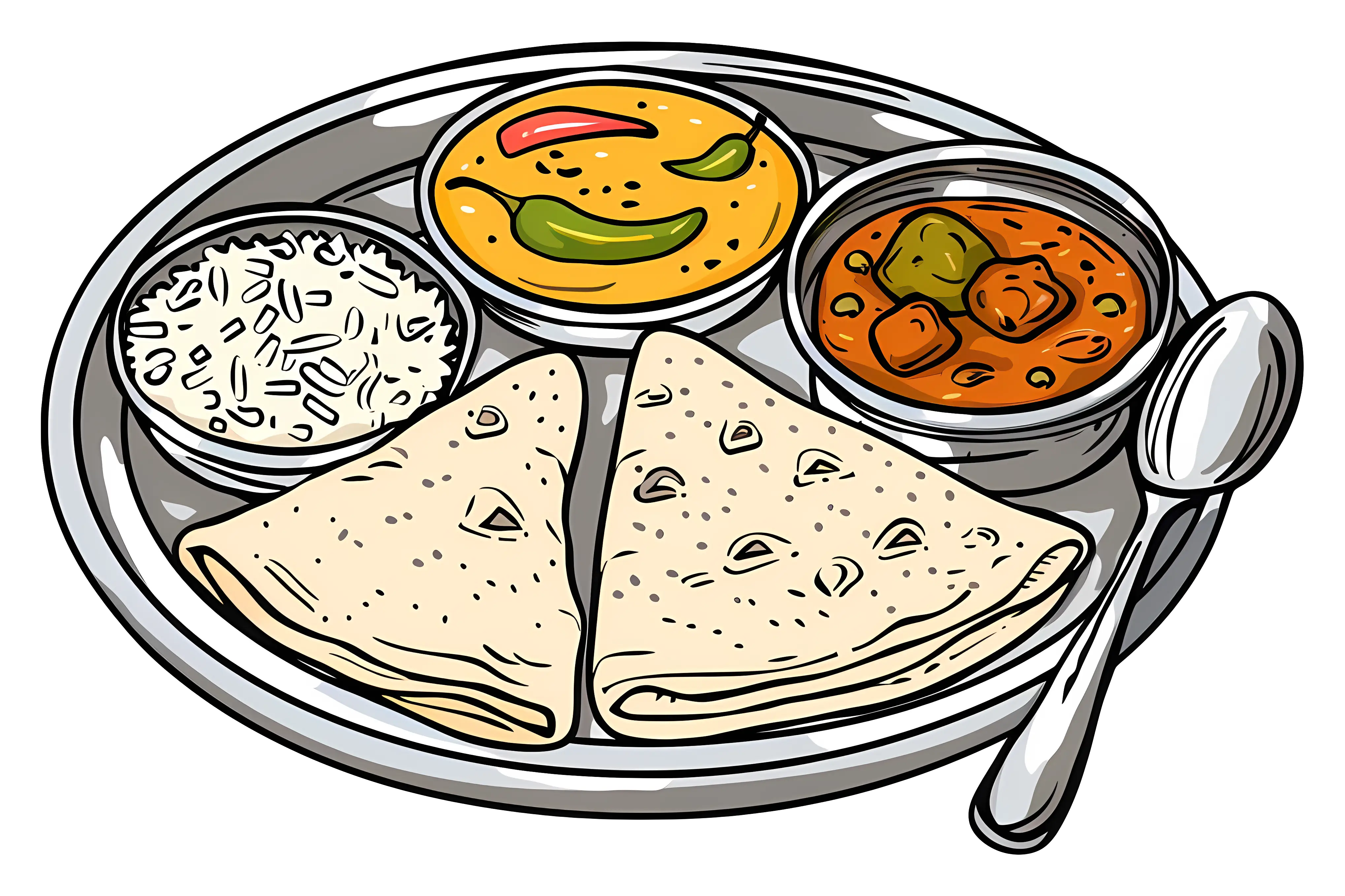 Traditional Indian Thali