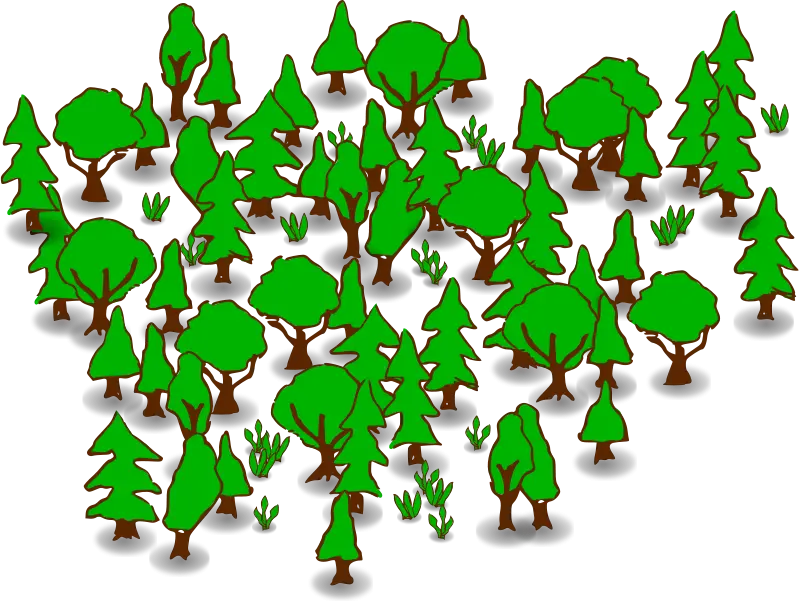 Cartoon Forest Illustration