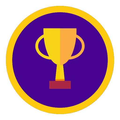 Golden Trophy Icon for Achievements
