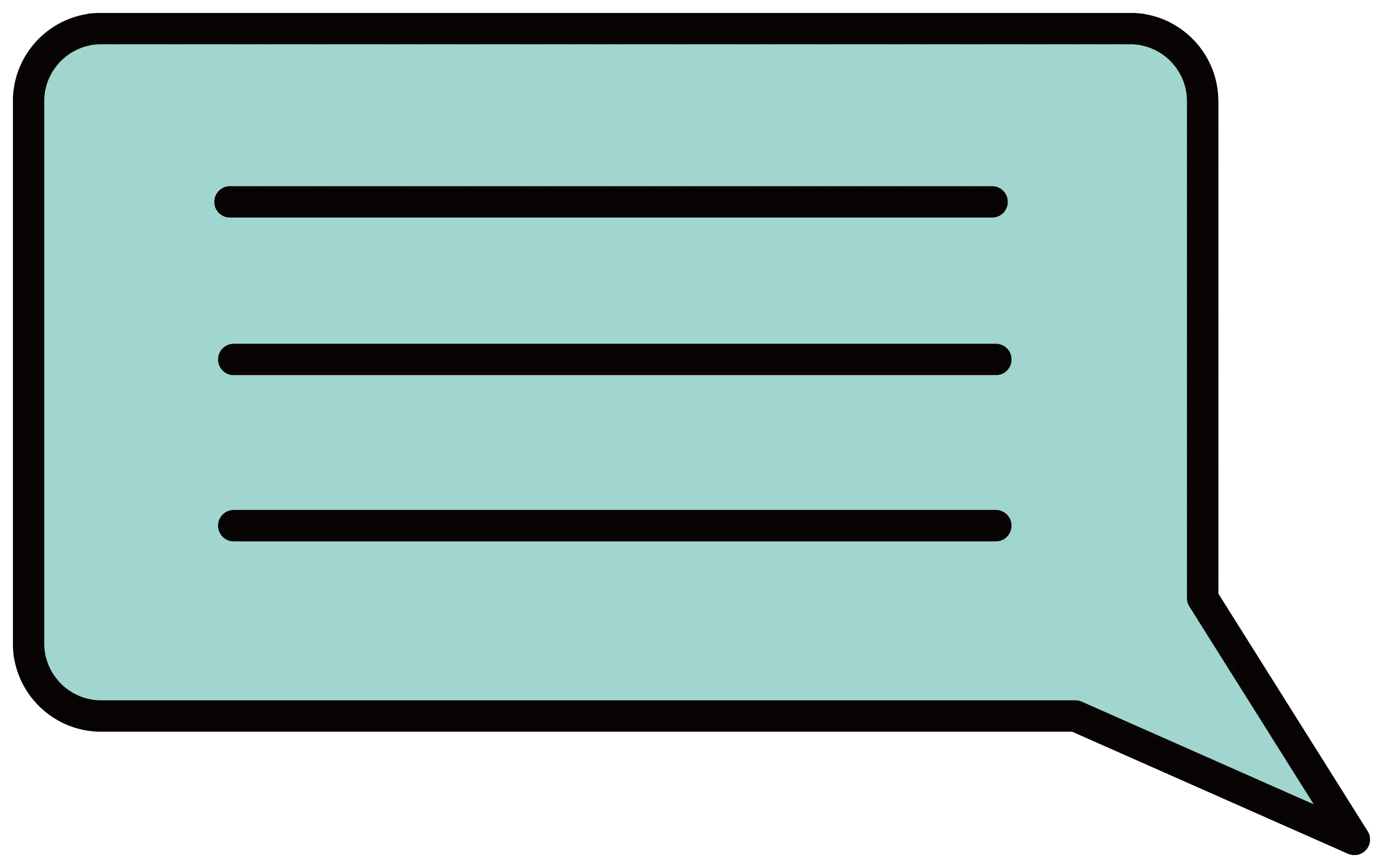 Light Blue Speech Bubble Icon