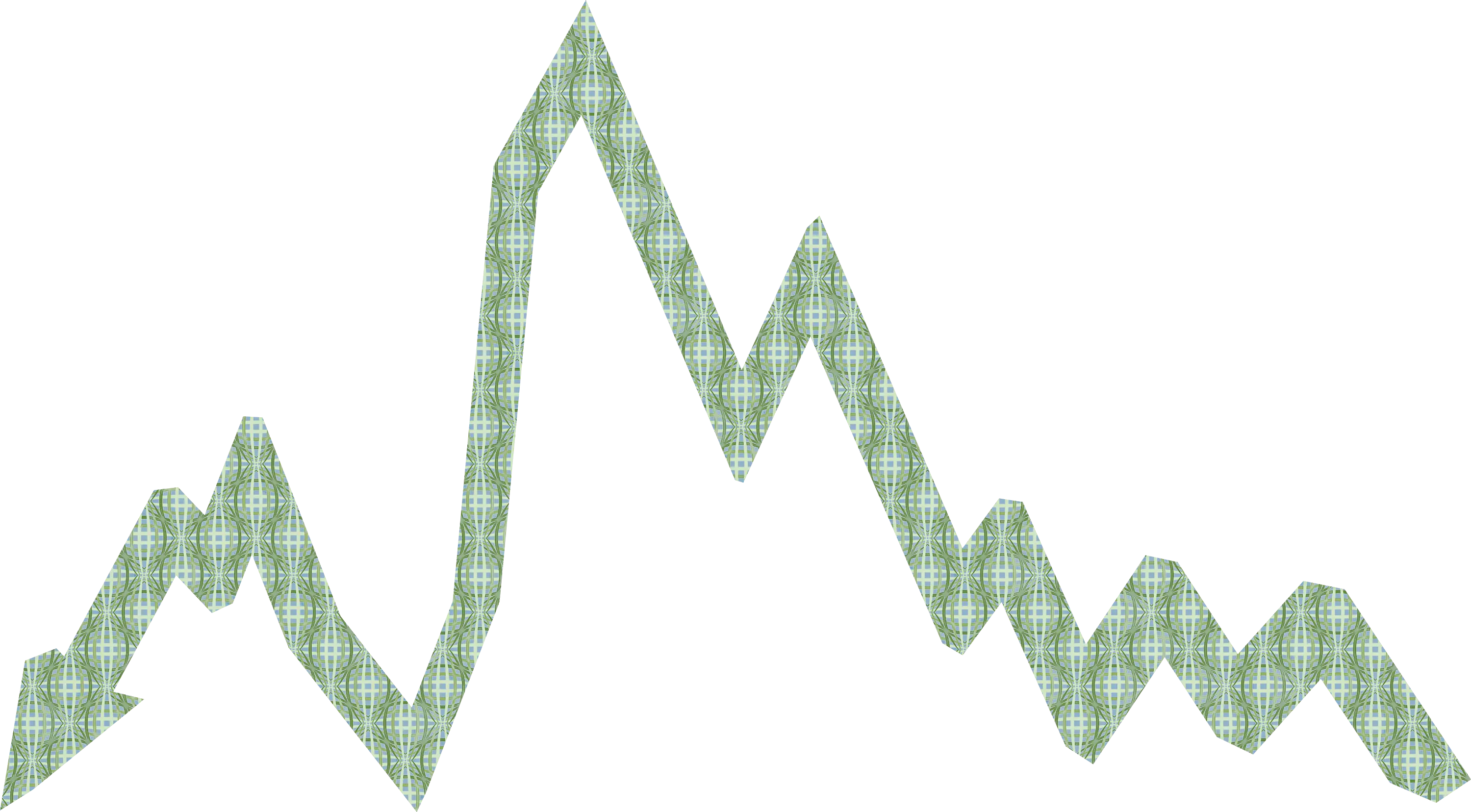 Green Zigzag Line Illustration