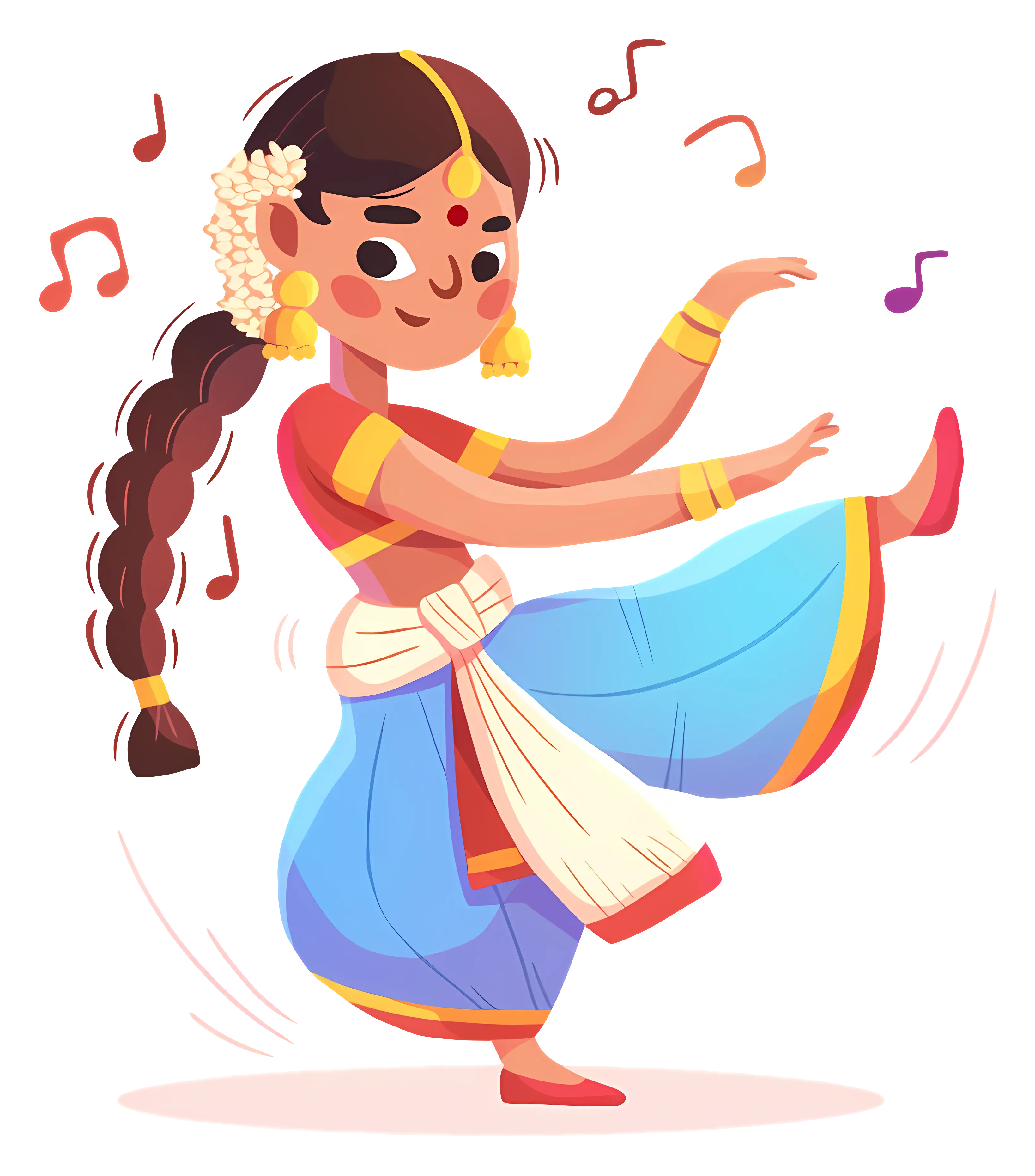 Dancing Girl in Traditional Dress