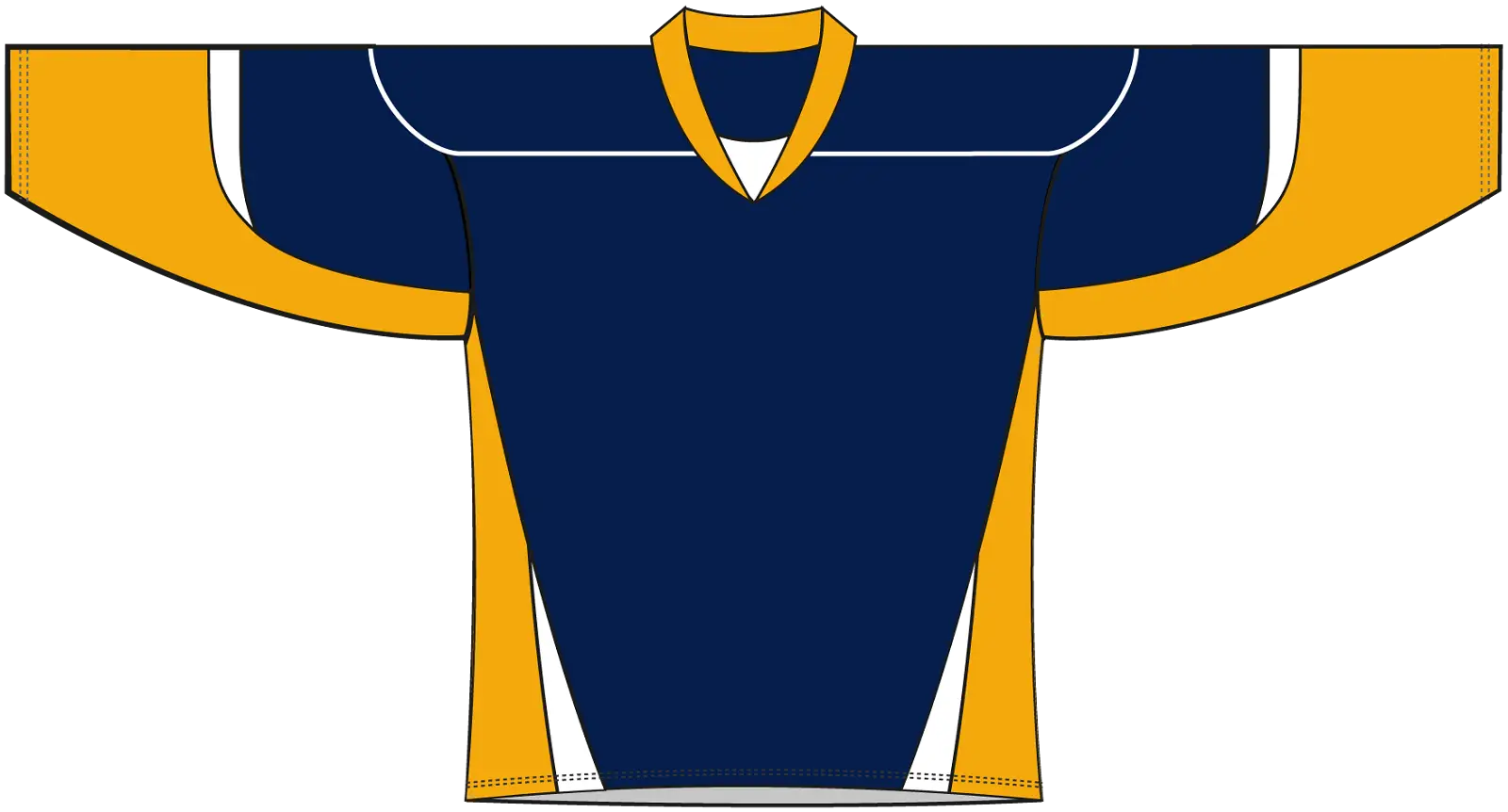 Blue and Yellow Sports Jersey