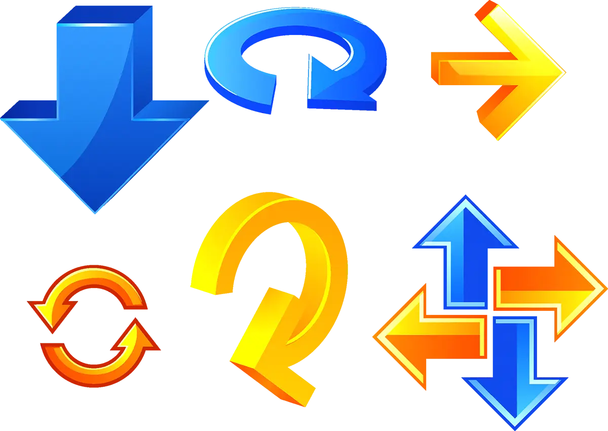 Colorful Directional Arrows