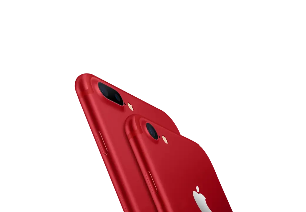 Red iPhones Representing Modern Technology