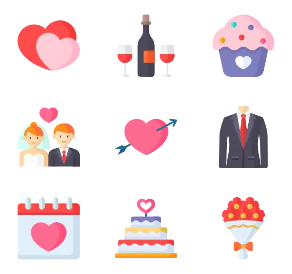Wedding and Love Icons