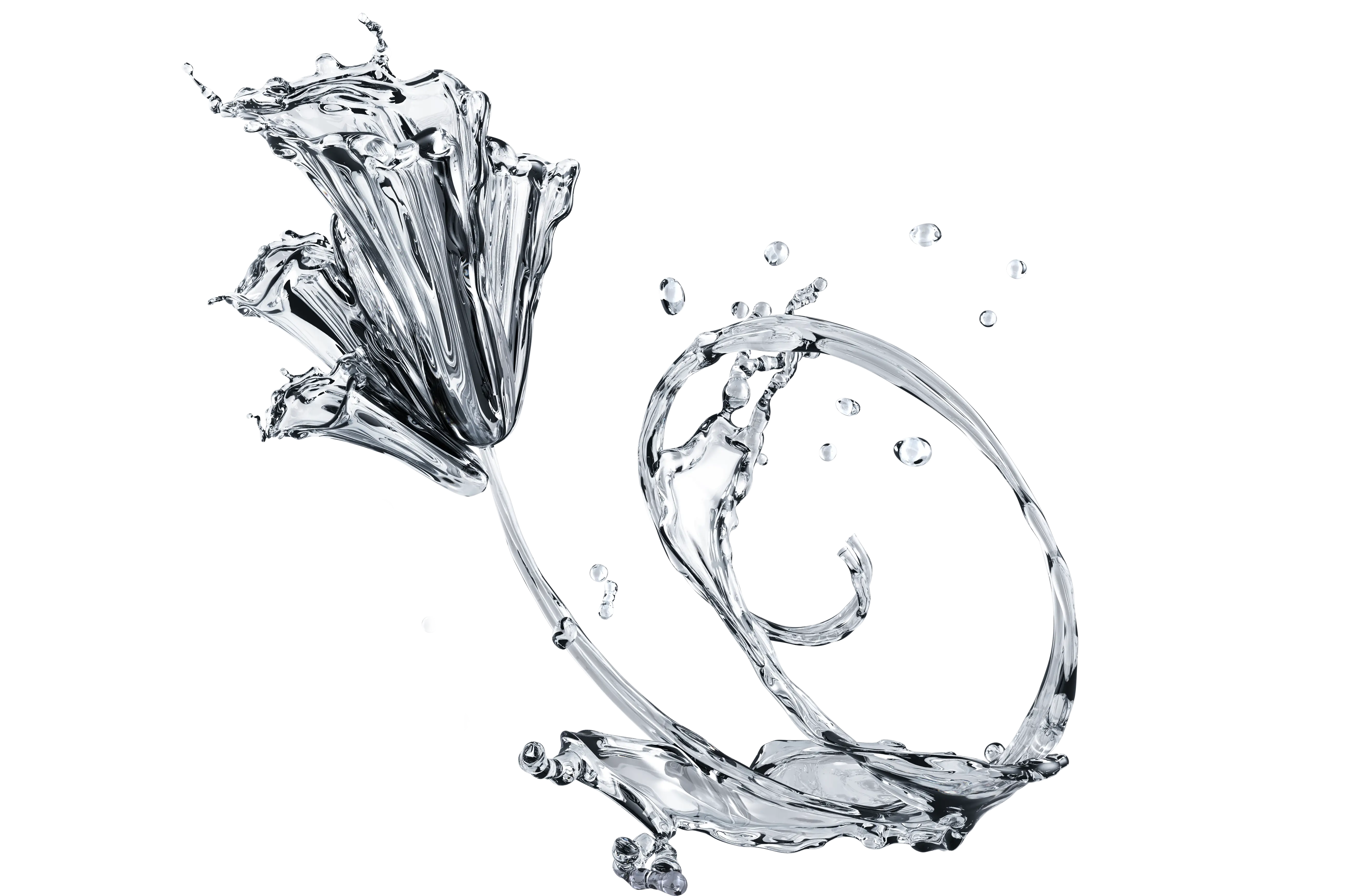 Water Splash in Abstract Art