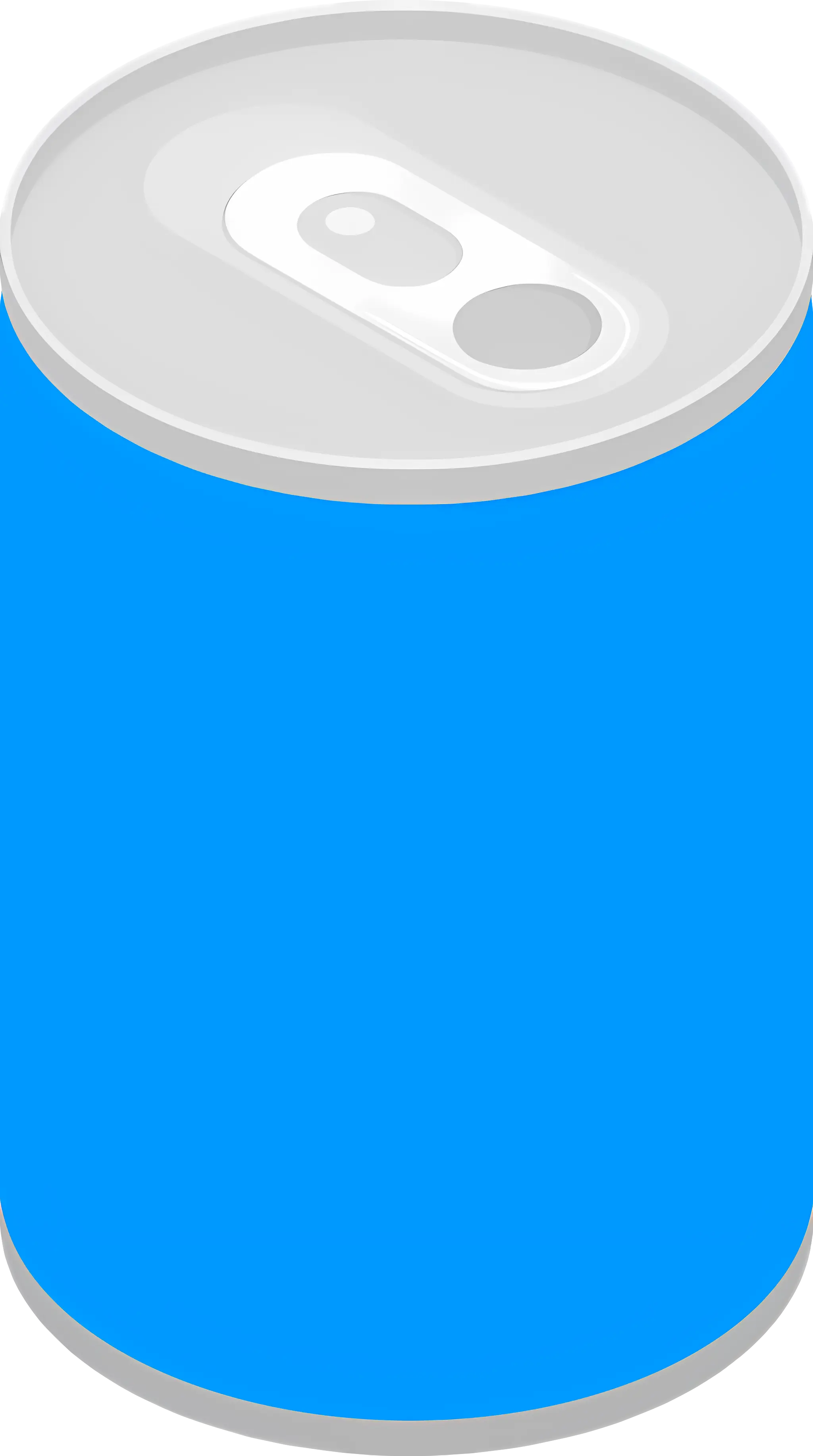 Blue Soda Can for Beverages