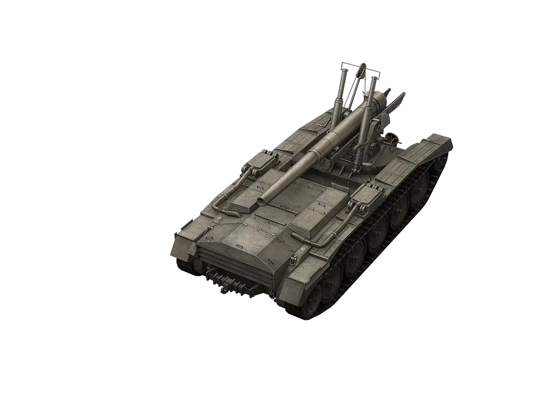 Military Tank with Missile Launch Equipment