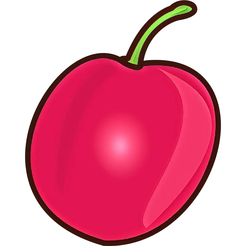 Red Cartoon Apple Illustration