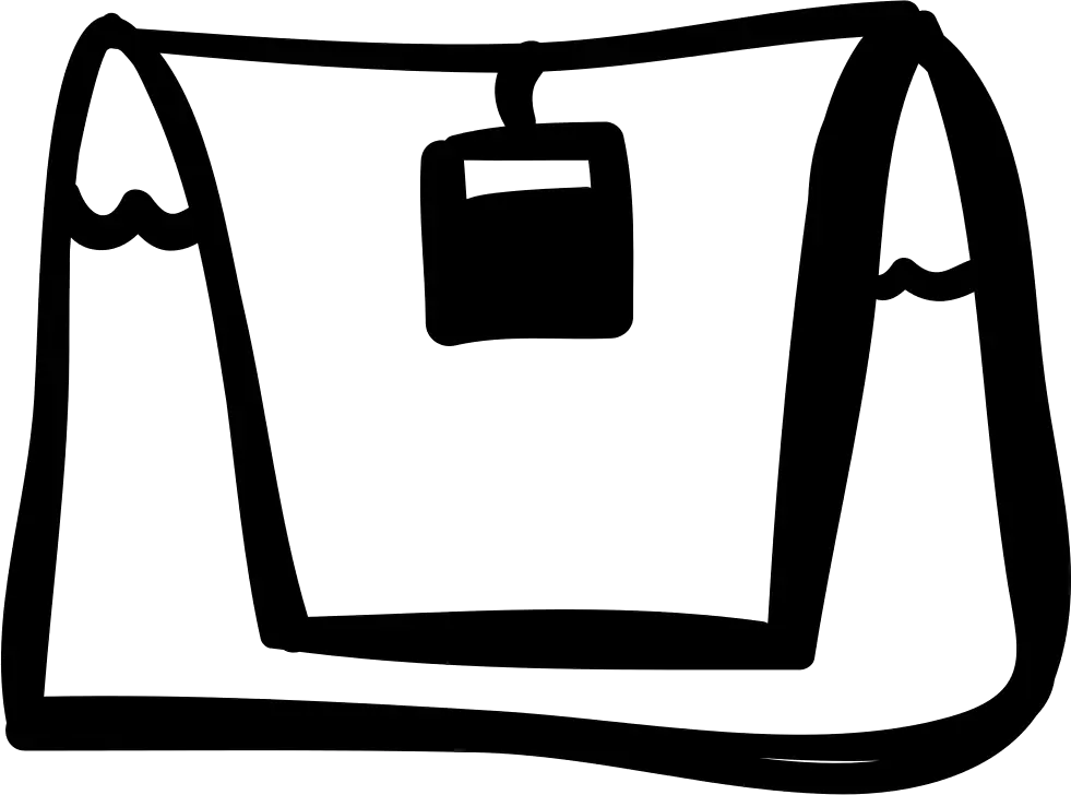 Tea Bag Sketch Illustration