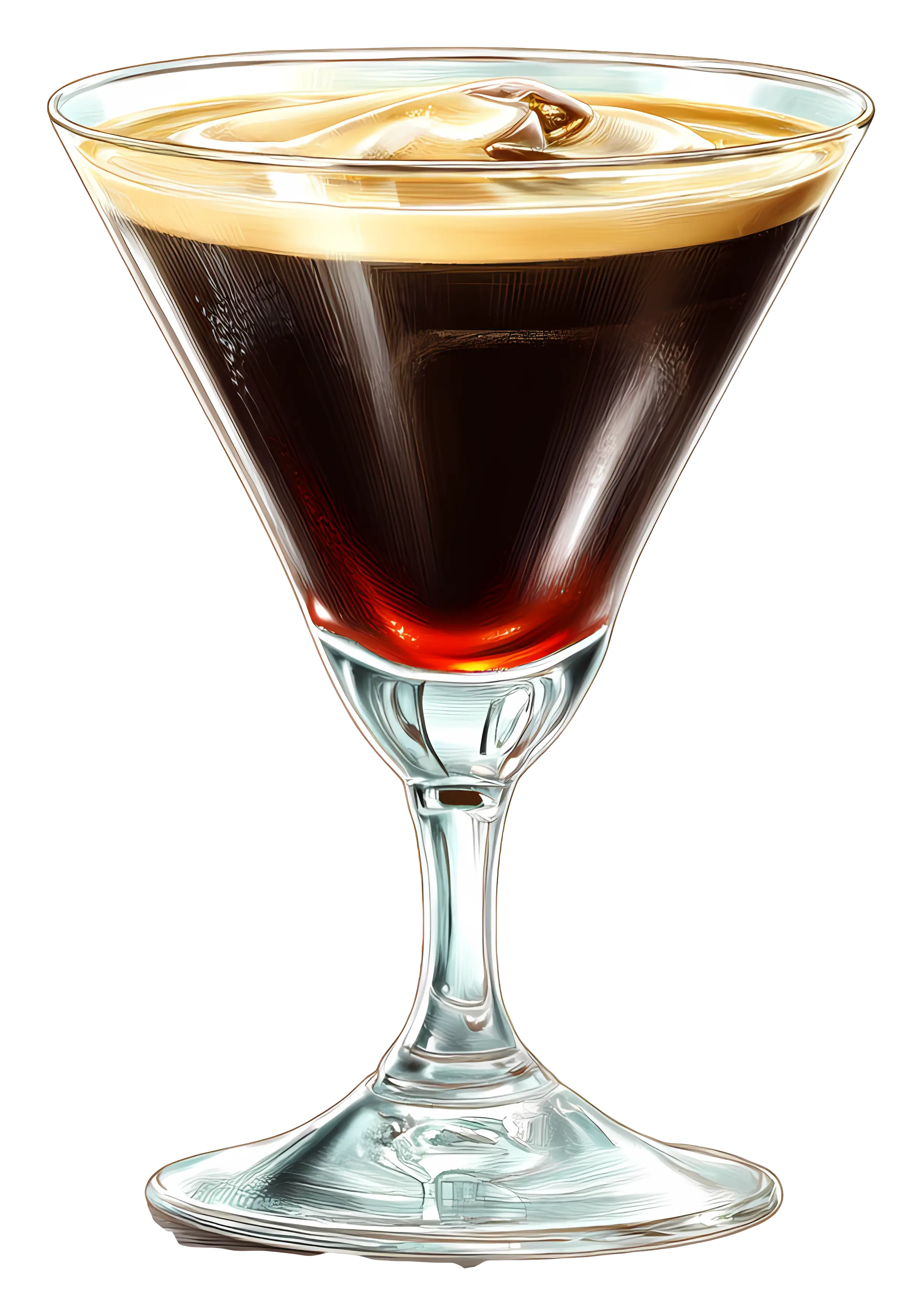 Cocktail Glass with Drink