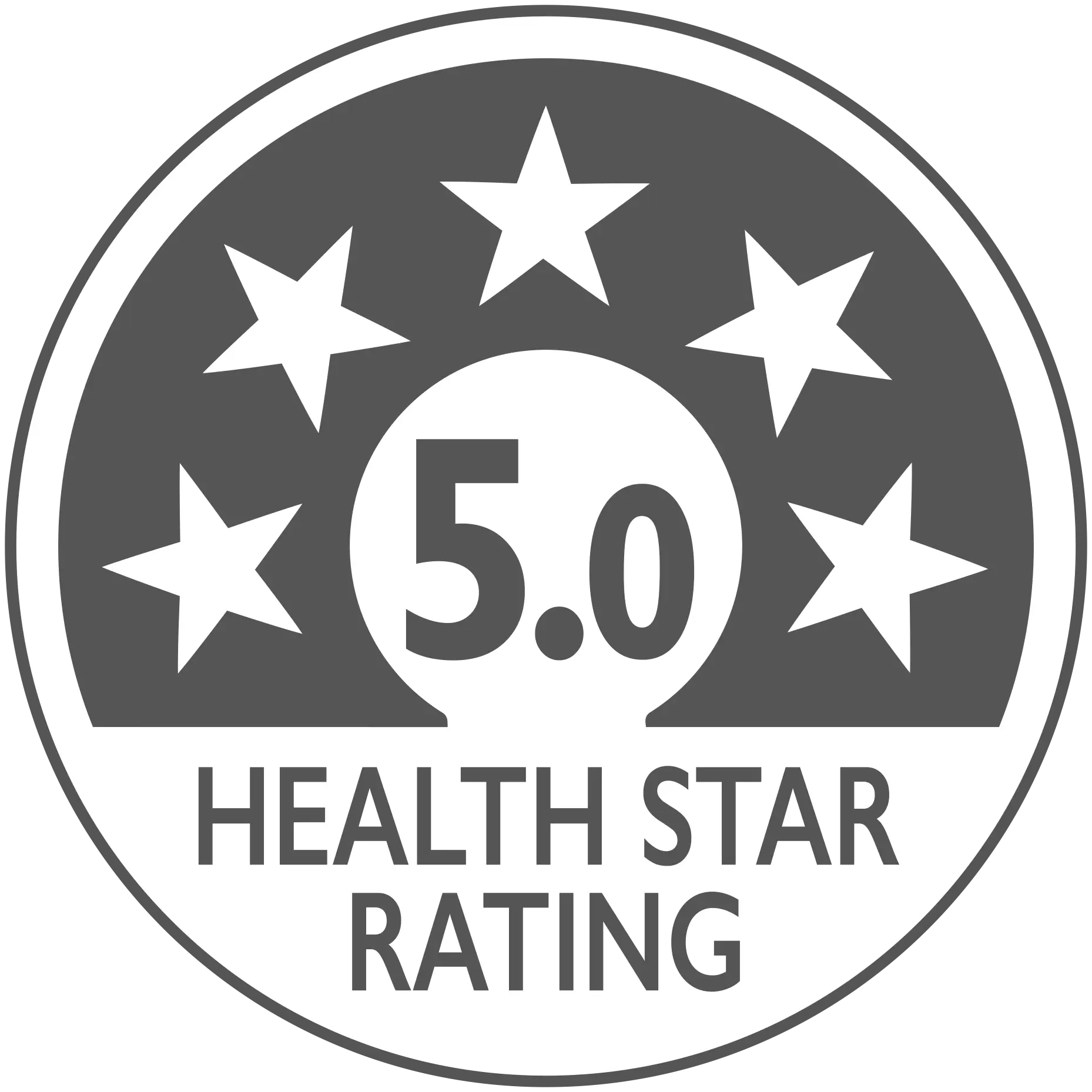 5.0 Health Star Rating Icon