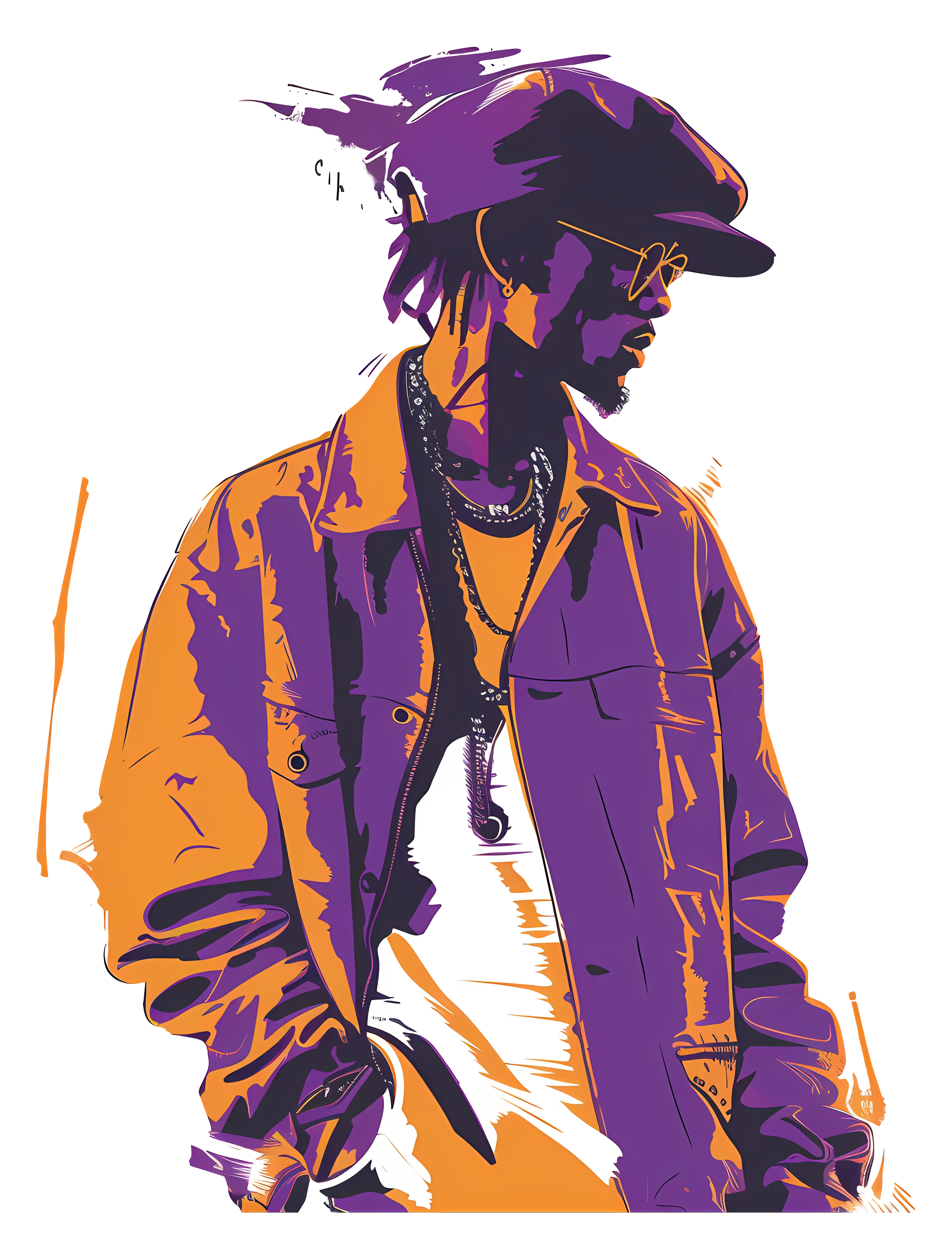 Stylized Urban Portrait Illustration