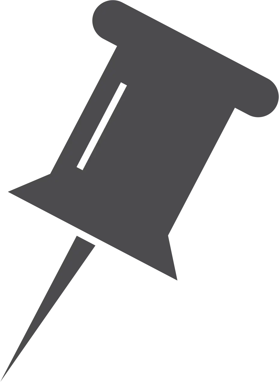 Black Push Pin Icon