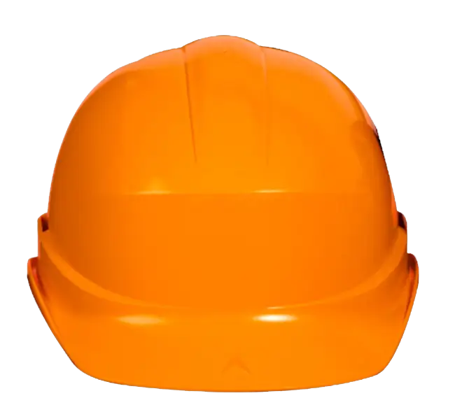 Bright Orange Hard Safety Helmet