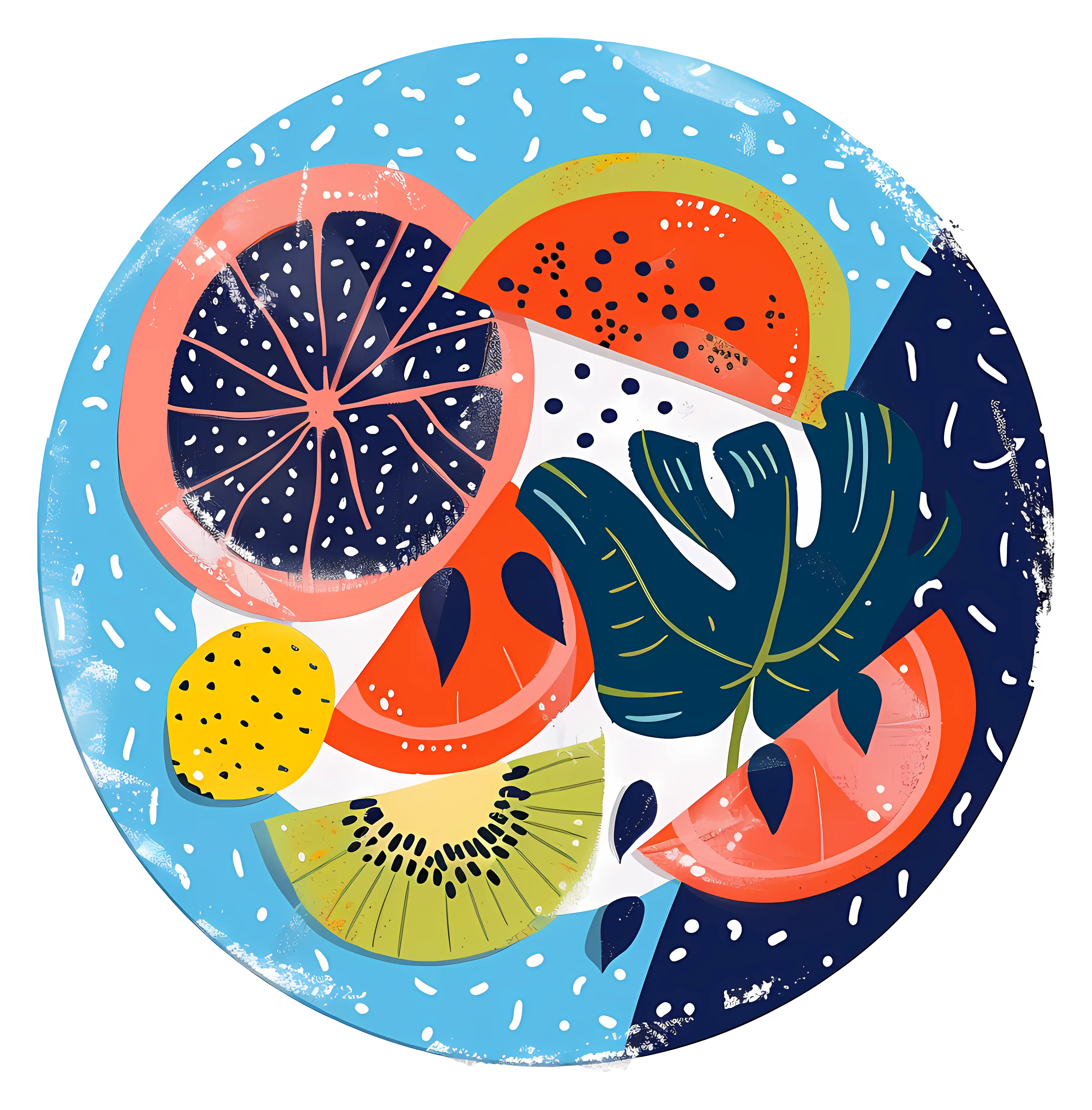 Colorful Fruit Plate