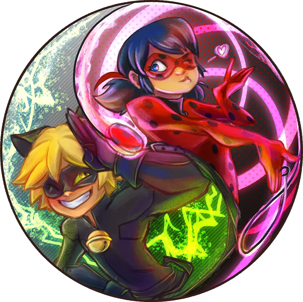 Dynamic Duo of Ladybug and Cat Noir