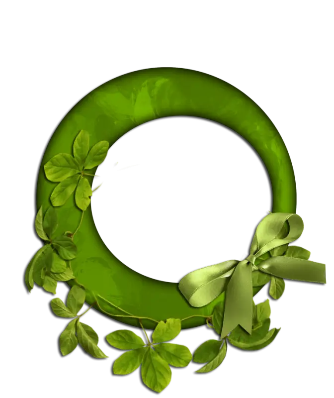 Green Wreath with Ribbon
