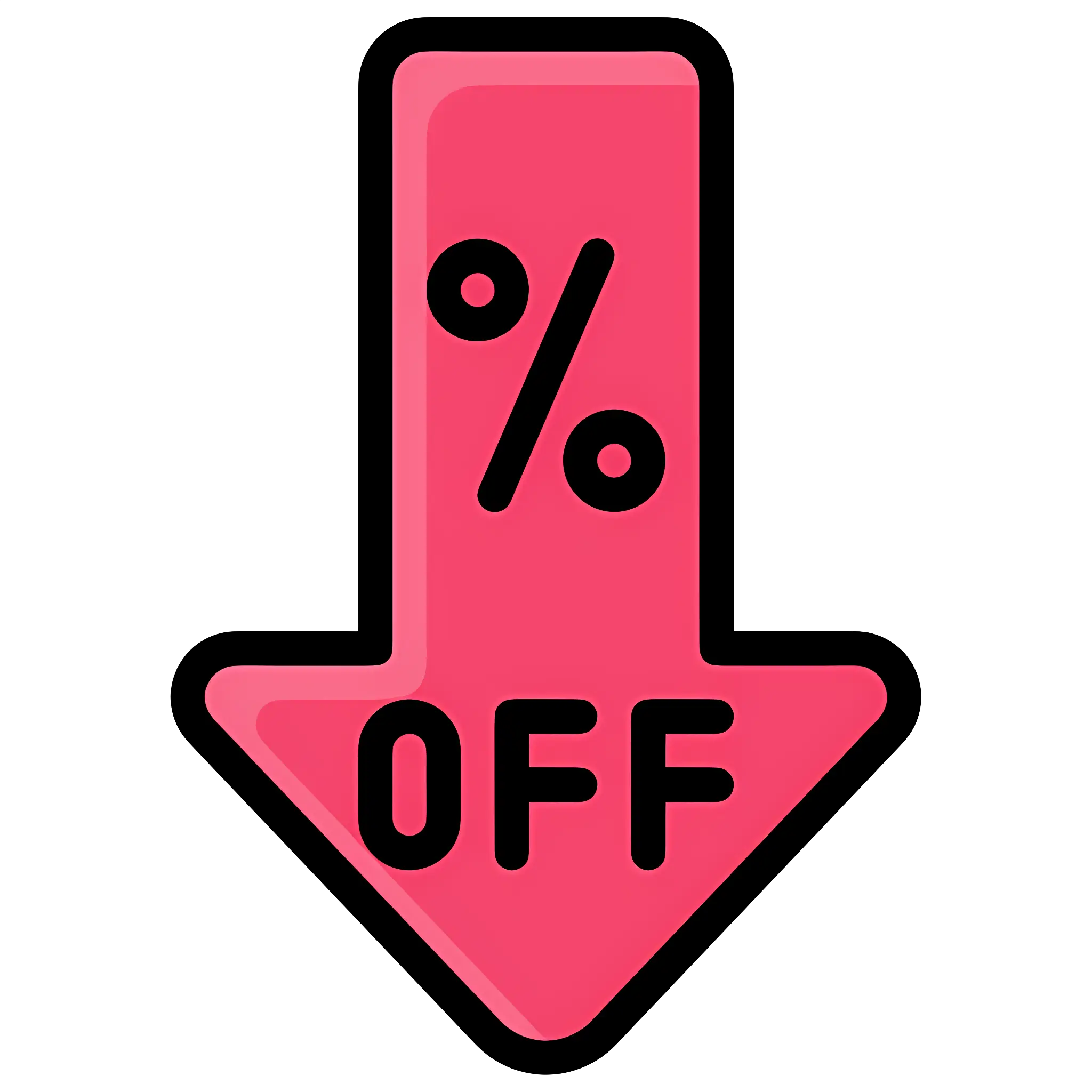 Discount Arrow Sign