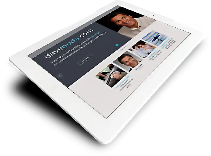 Tablet Displaying a Website