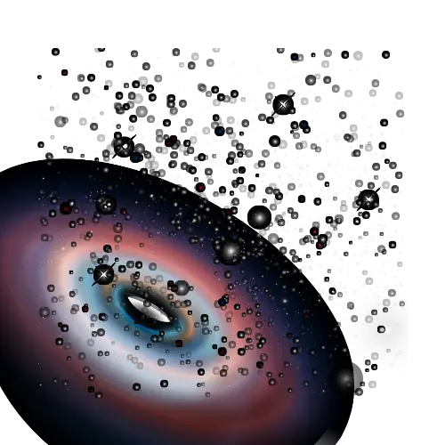 Mysterious Galaxy with Stars