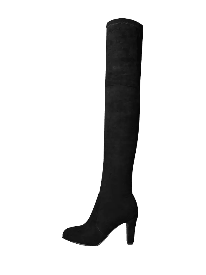 Black Over-the-Knee Fashion Boot