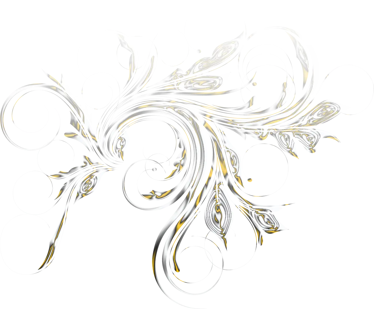 Elegant Gold and White Swirl Design