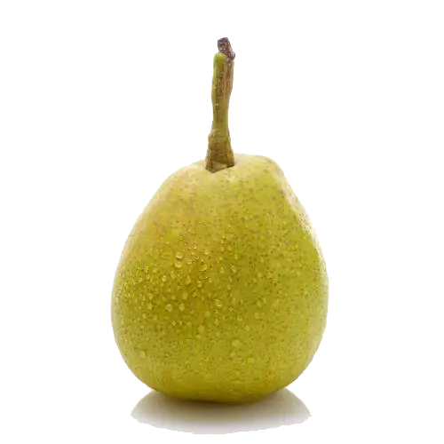 Fresh Pear with Water Droplets