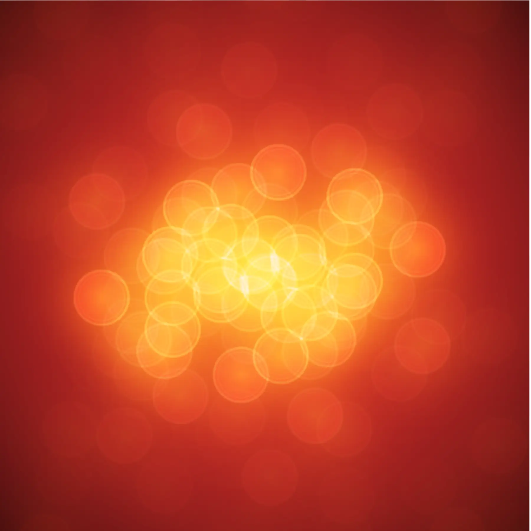 Orange Light Bokeh Background