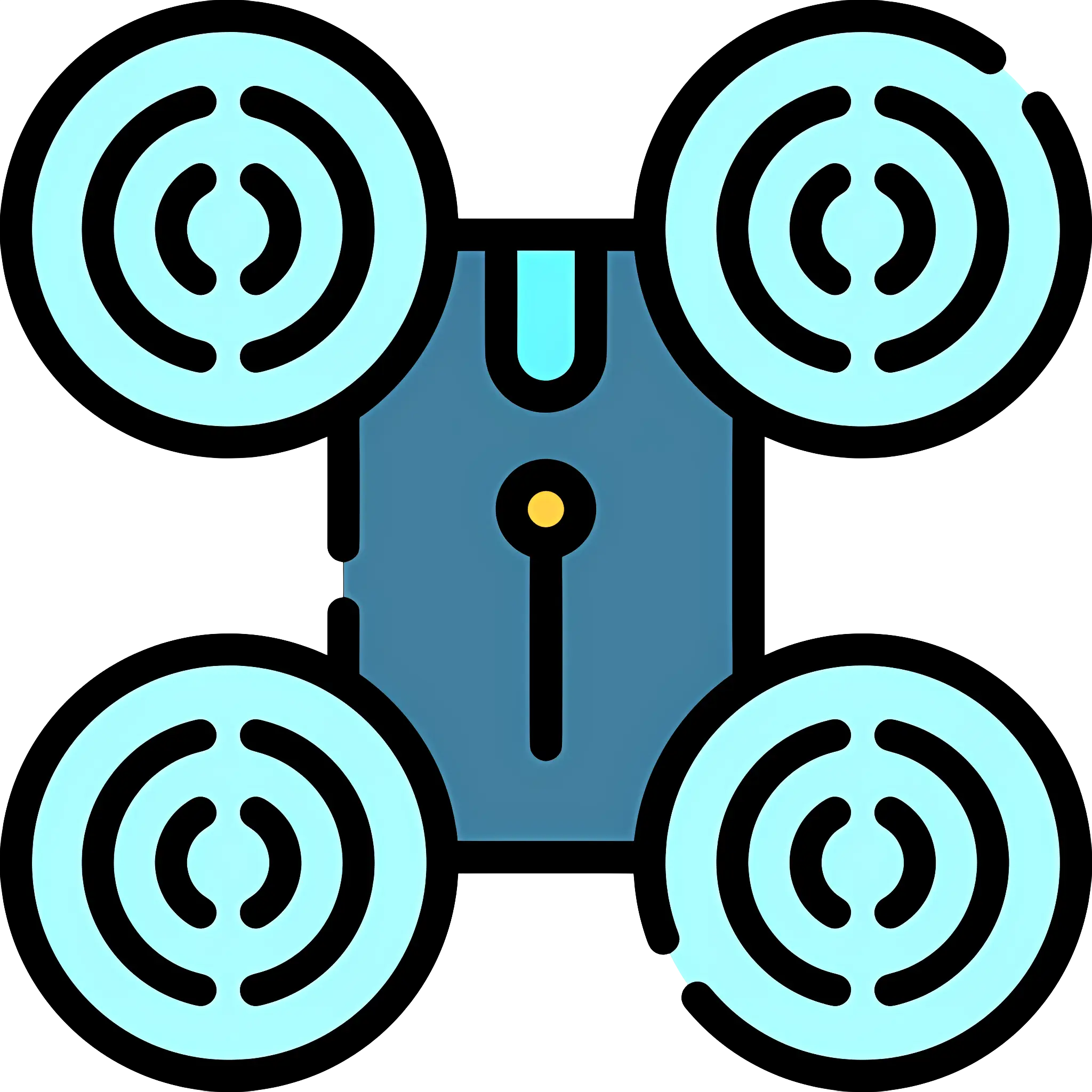 Colorful Drone Icon