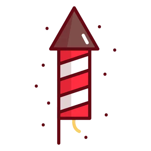 Firework Rocket Illustration