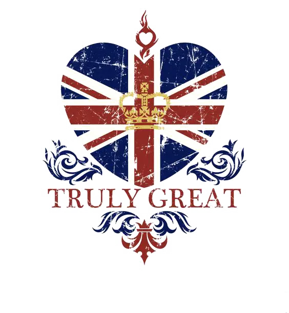 Union Jack Heart with Crown