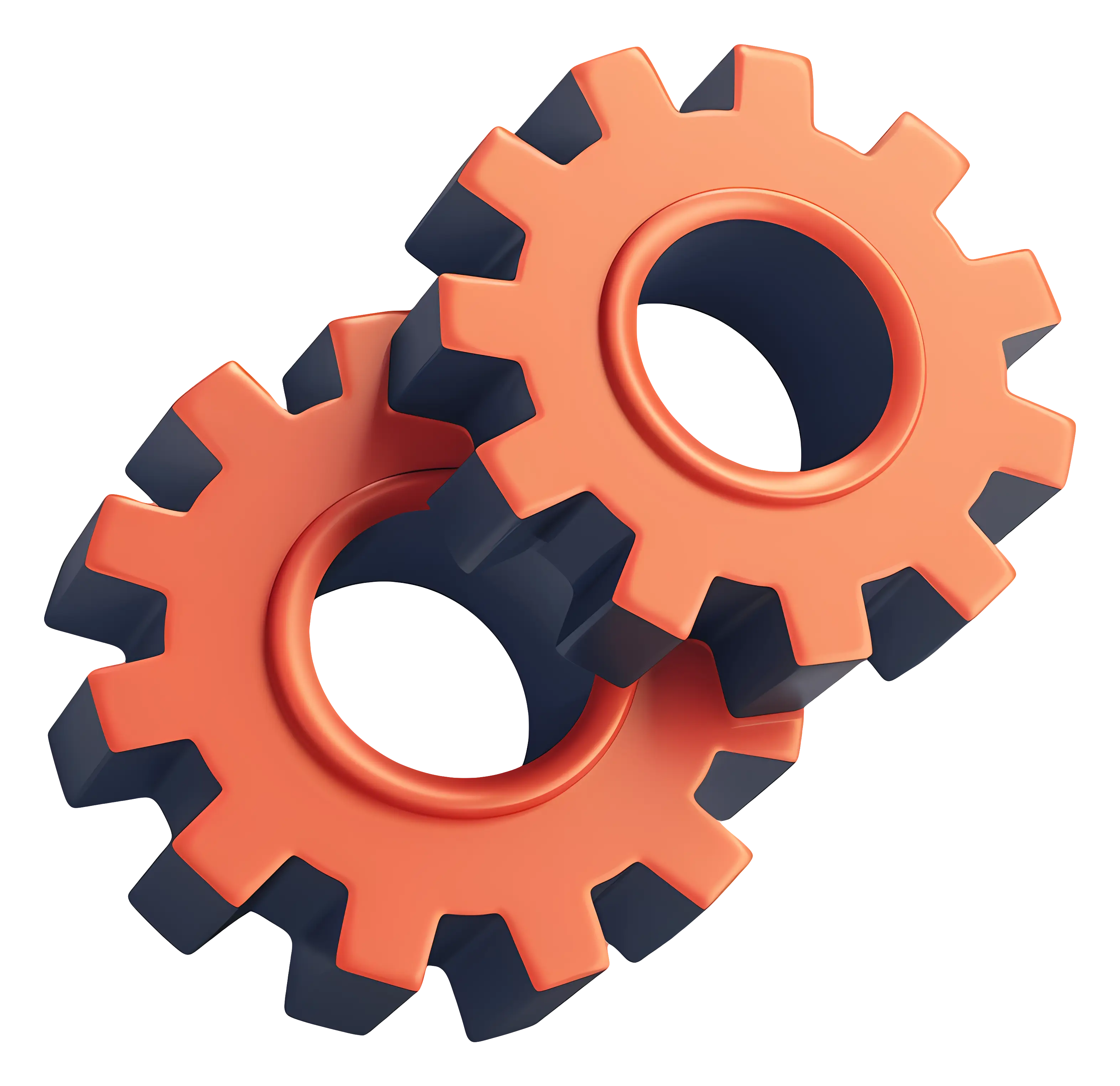 Orange and Black Gears