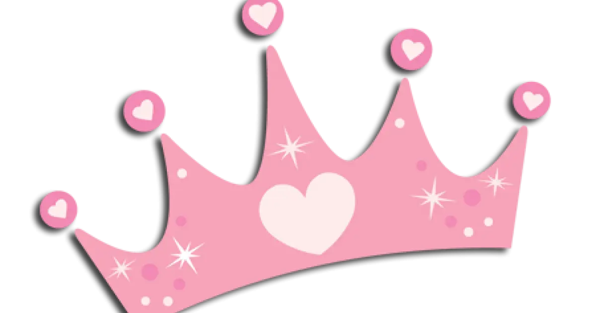 Pink Princess Crown with Hearts