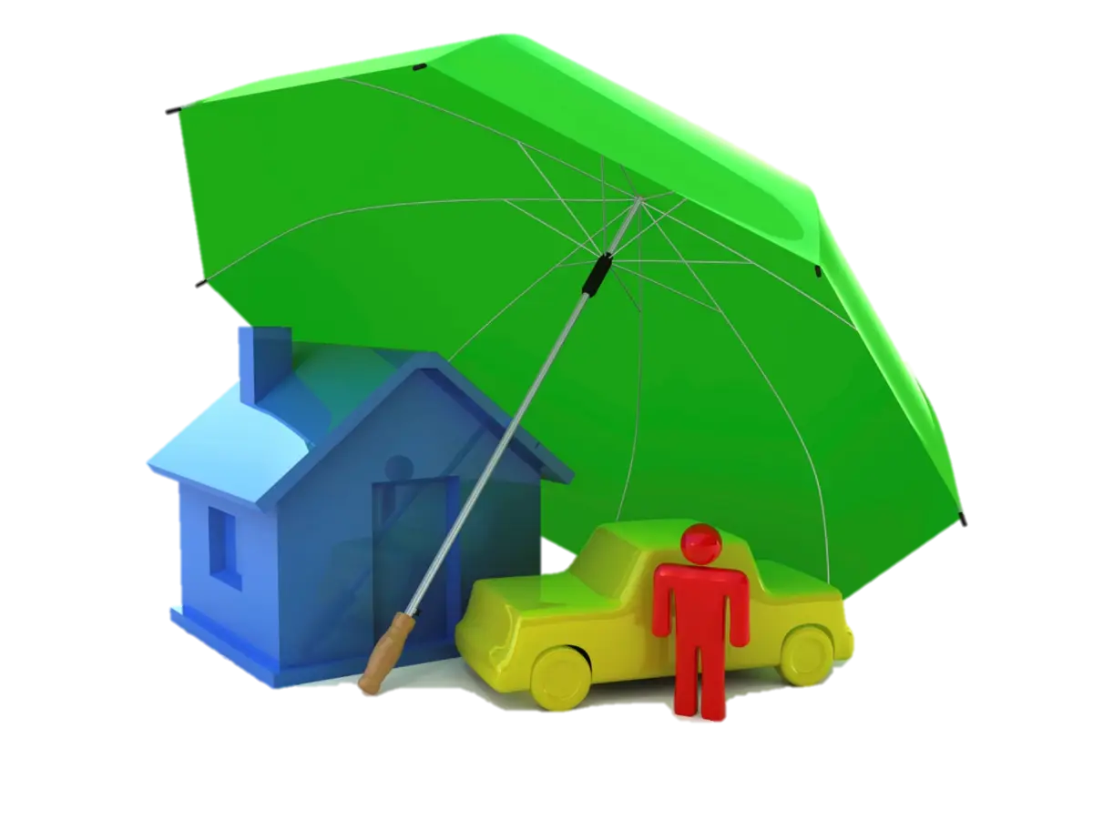 Green Umbrella Symbolizing Comprehensive Protection