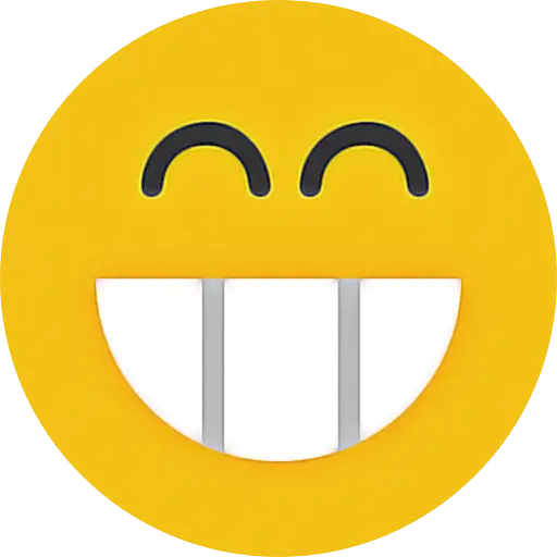 Smiling Yellow Emoji with Teeth
