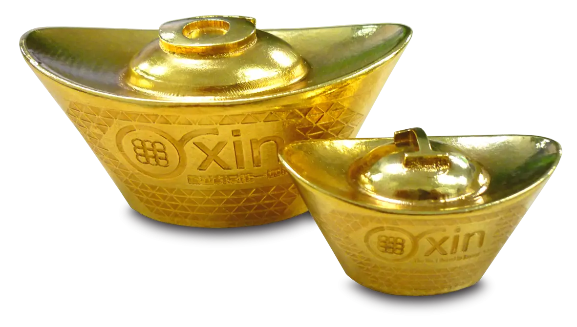 Gold Ingots for Wealth and Fortune