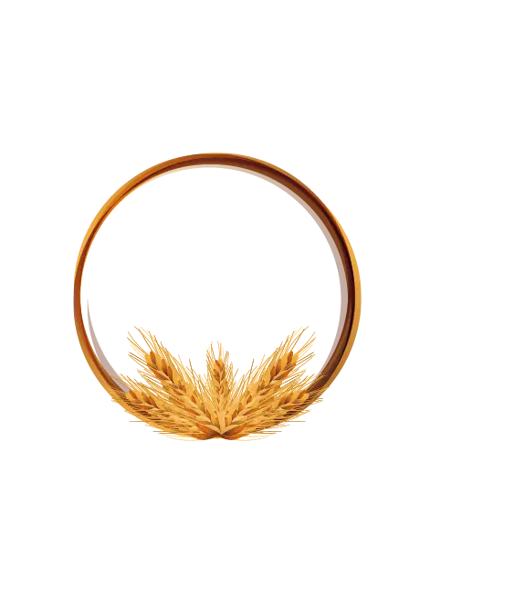 Circular Wheat Frame Design