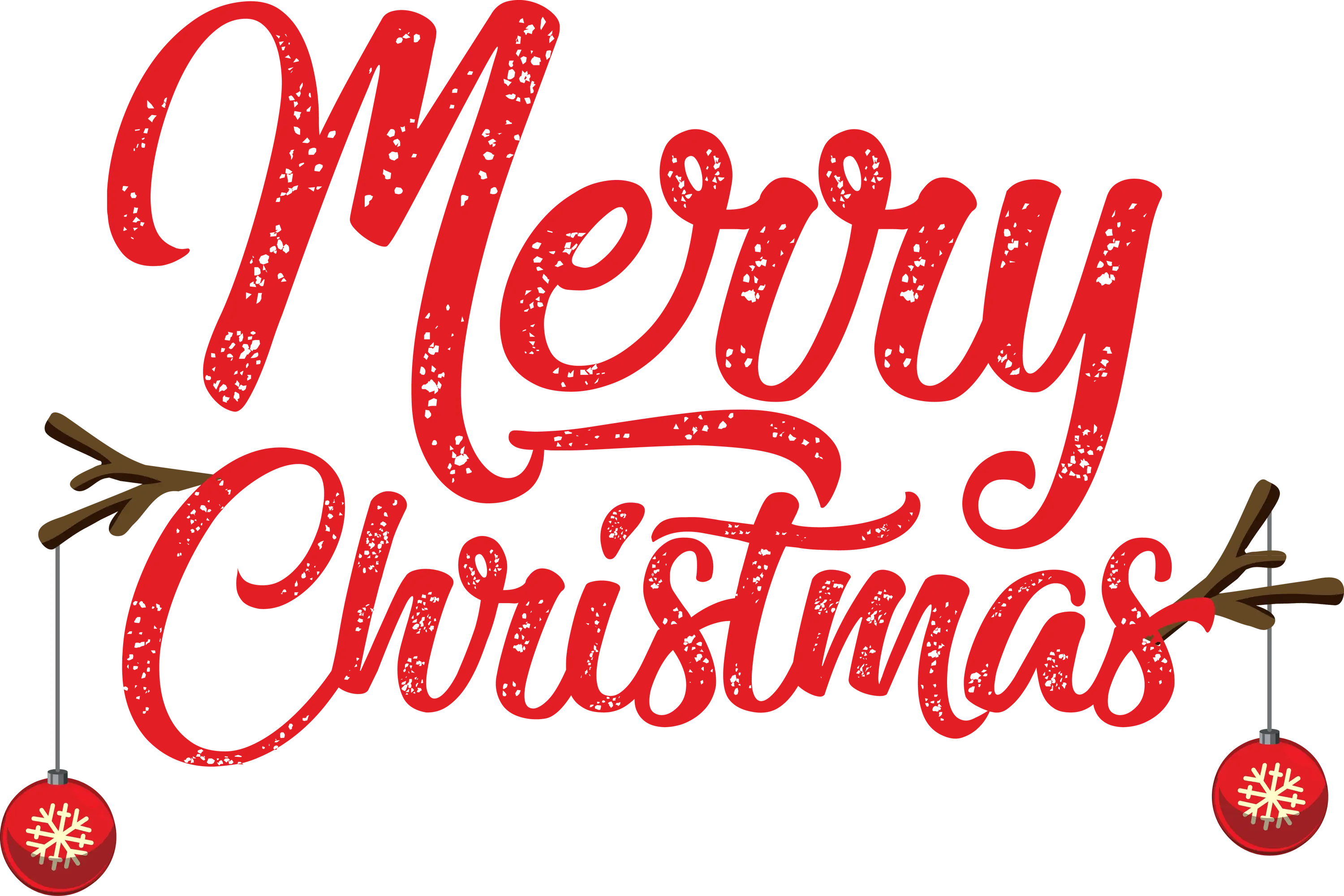 Merry Christmas Holiday Text Design