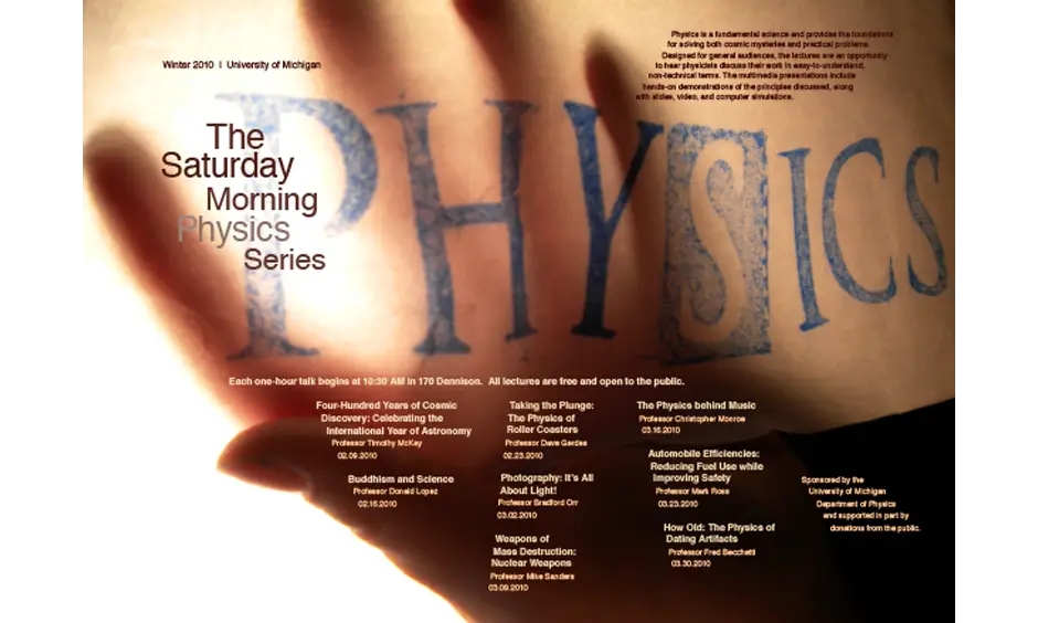 The Saturday Morning Physics Series Poster
