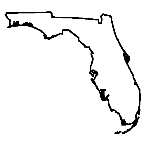 Florida State Outline Map