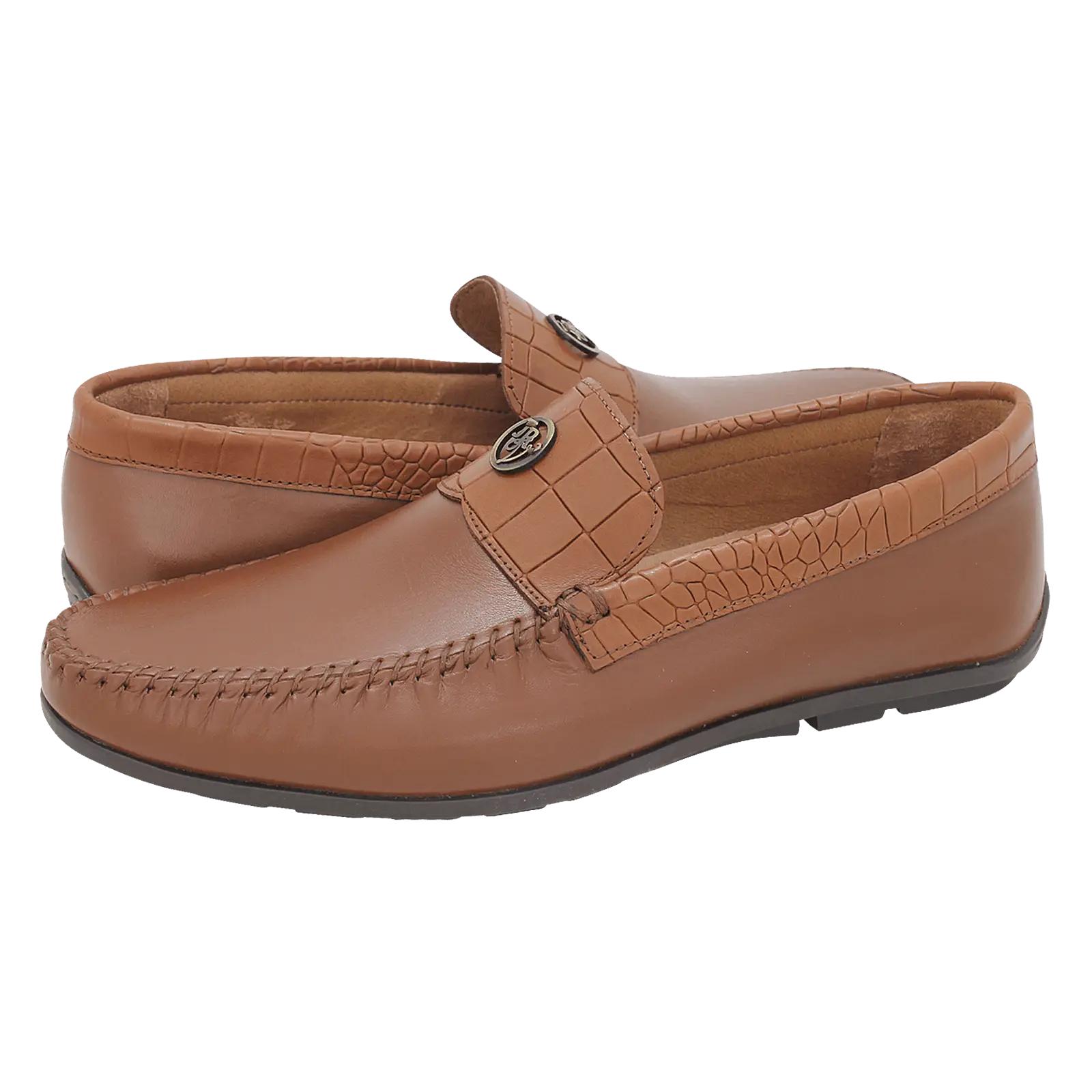 Pair of Brown Leather Loafers