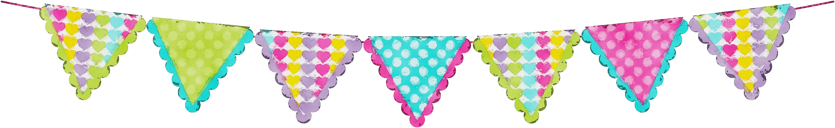 Colorful Polka Dot Buntings for Parties