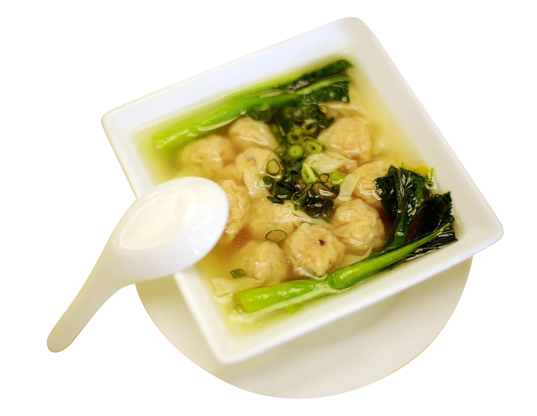 Delicious Soup in a Square Bowl