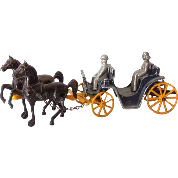 Vintage Horse-drawn Carriage Toy