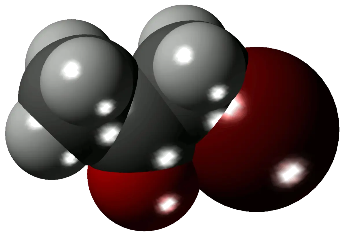3D Molecular Model in Ball-and-Stick Representation